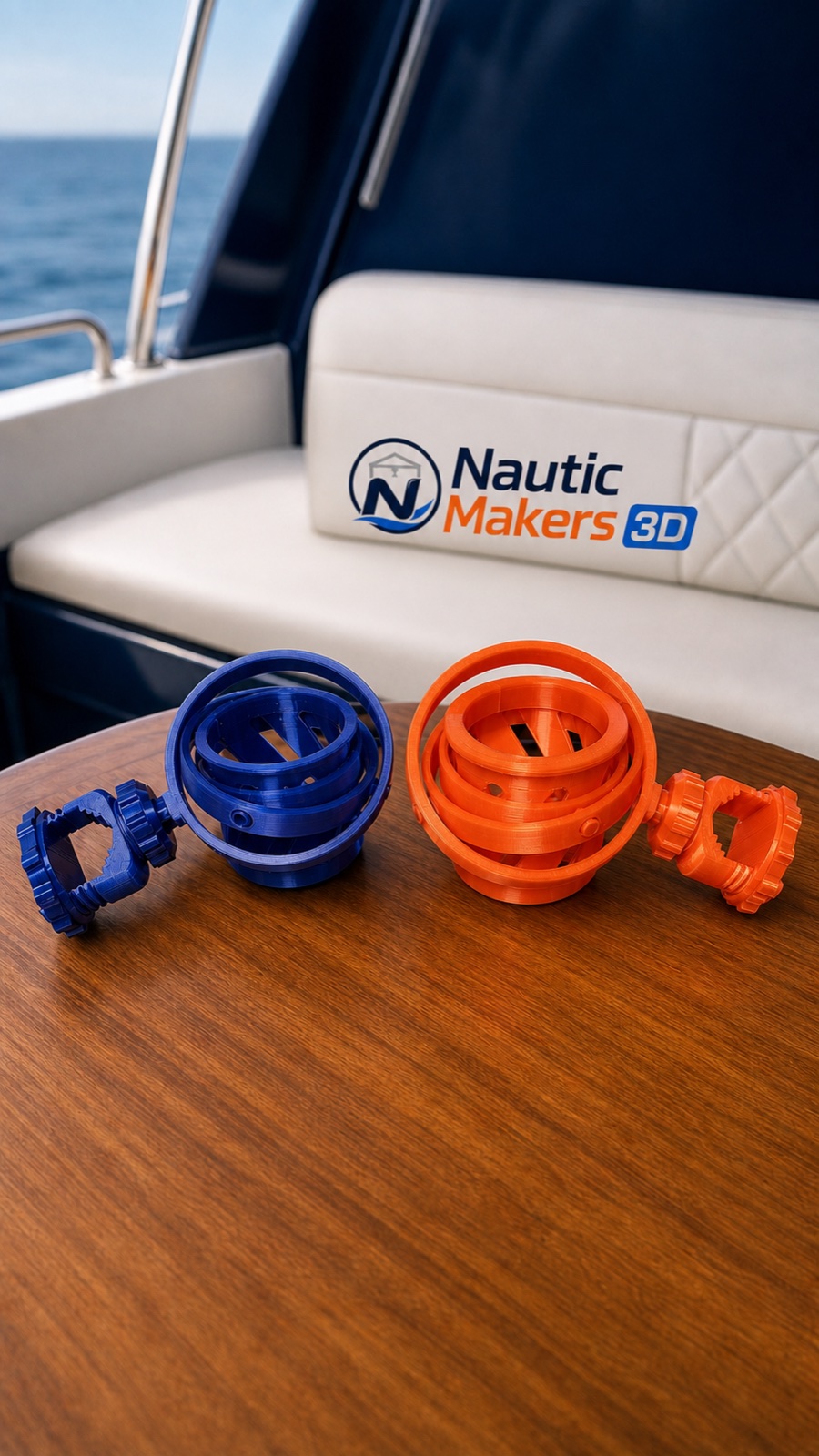 Posavasos giroscópico de Nautic Makers 3D